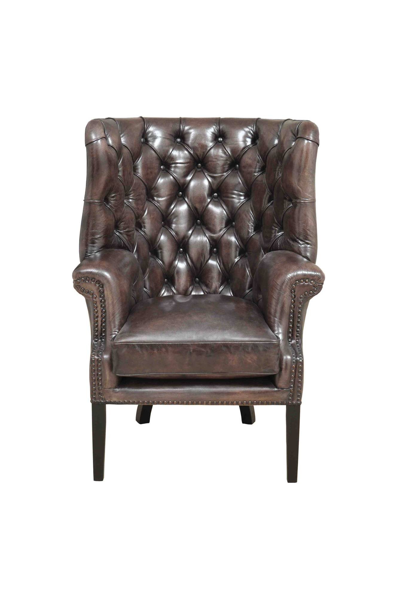 Fotoliu Chesterfield piele naturala - tip Churchill XL, 56 image