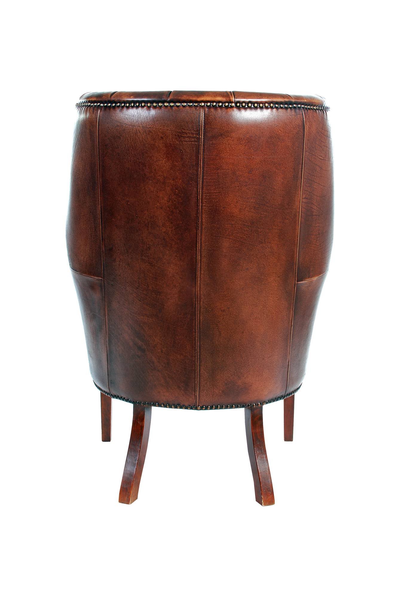 Fotoliu Chesterfield piele naturala - tip Churchill XL, 30 image