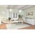 Mobila Sufragerie COTTAGE vopsit alb blat lemn stejar natur